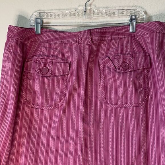 Venezia Pink Striped Pencil Skirt - Picture 5 of 6